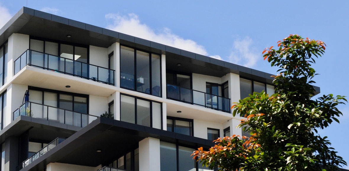 Brand new apartment block