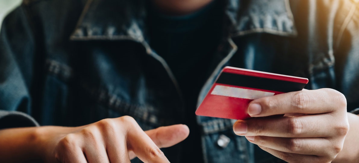 Person shopping online